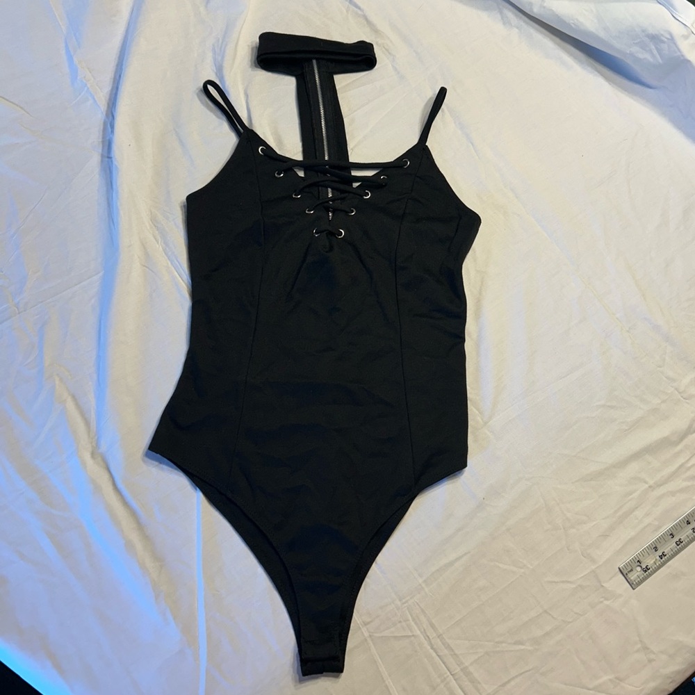 Charlotte Russe bodysuit with choker. Size M